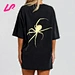 black spider t shirt